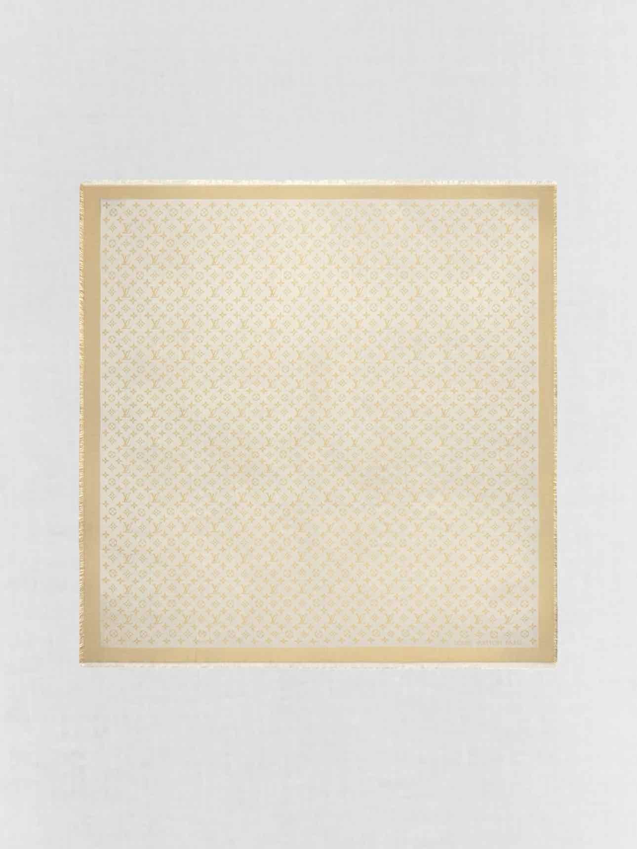 LOUIS VUITTON Silver & Gold Shawl