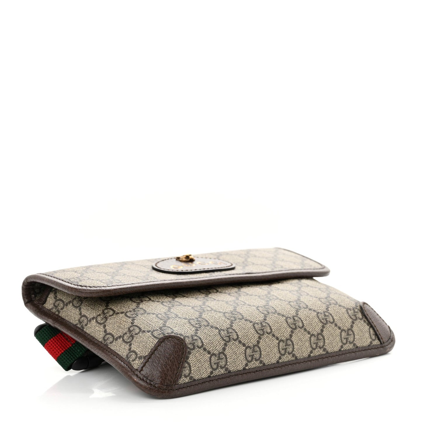 Amelia GG Supreme Monogram Neo      Web Belt Bag Brown