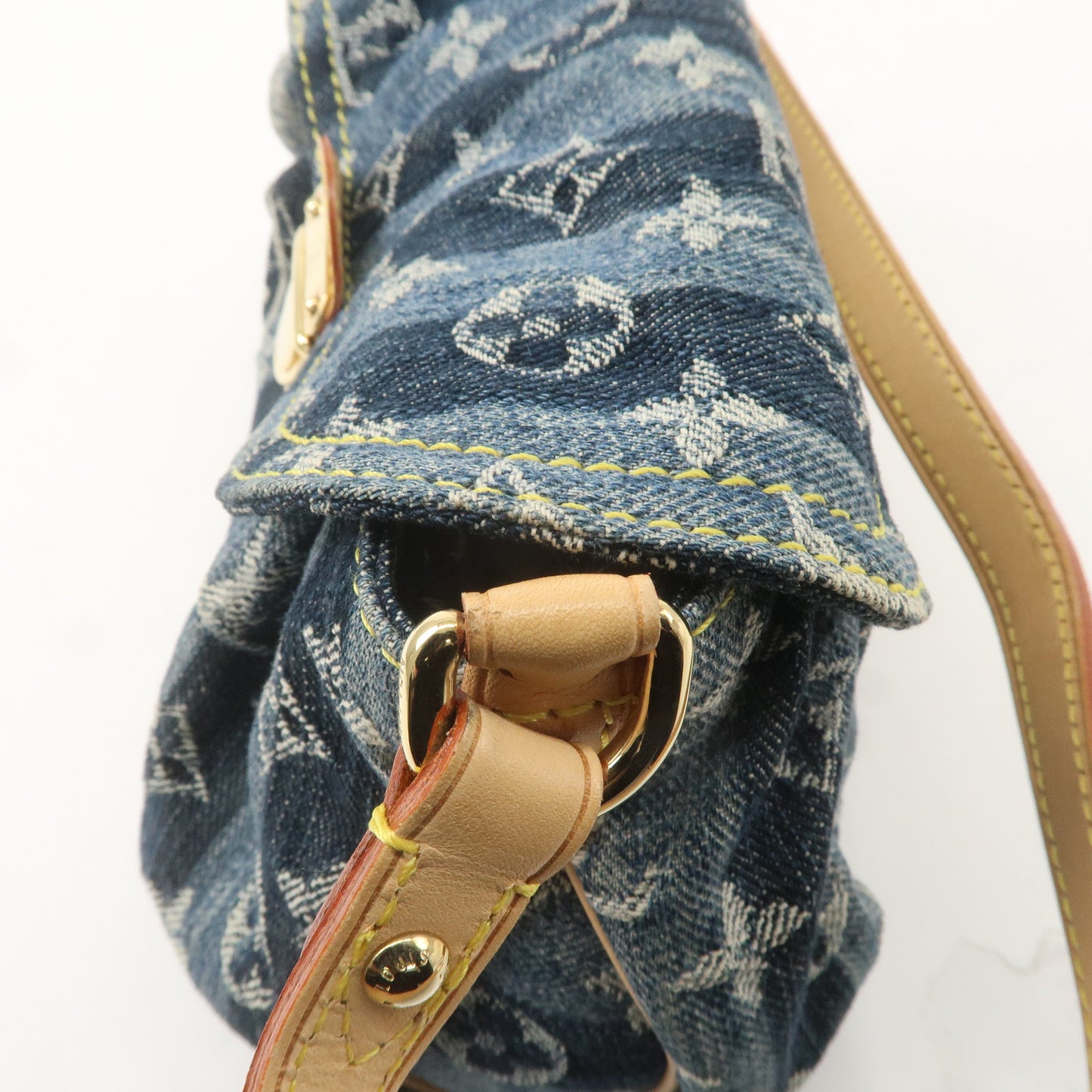 Louis Vuitton Monogram Denim Mini Pleaty Raye Shoulder Bag M95333