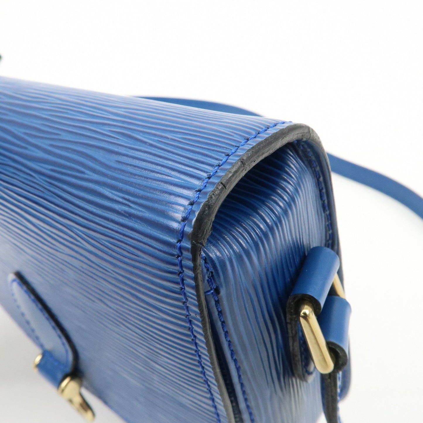 Louis Vuitton Epi Mini Saint Cloud Shoulder Bag Blue M52215