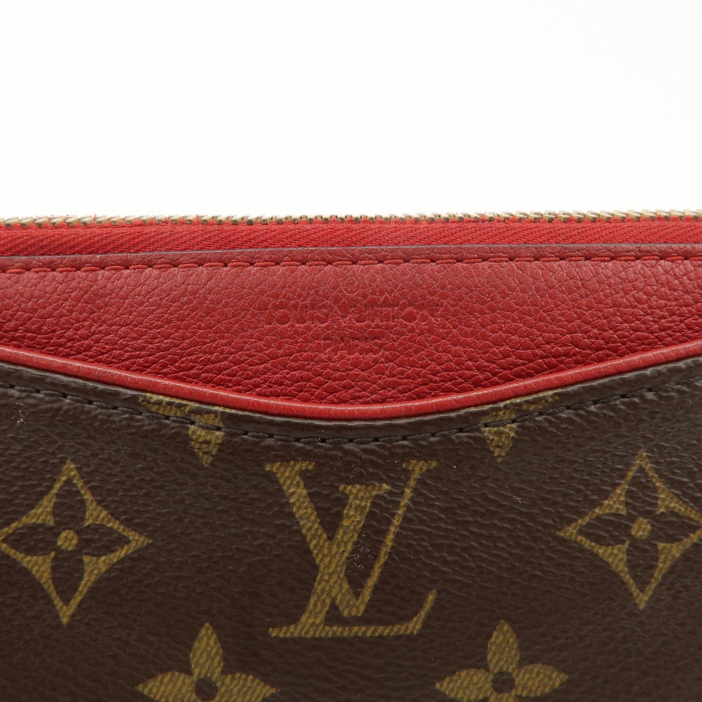 Louis Vuitton Monogram Pallas Beauty Case Brown Red M64123