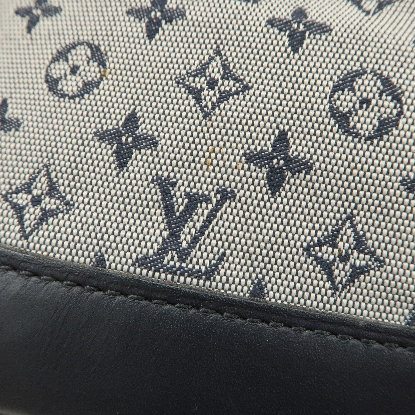 Louis Vuitton Monogram Mini Alma Long Hand Bag Blue M92205