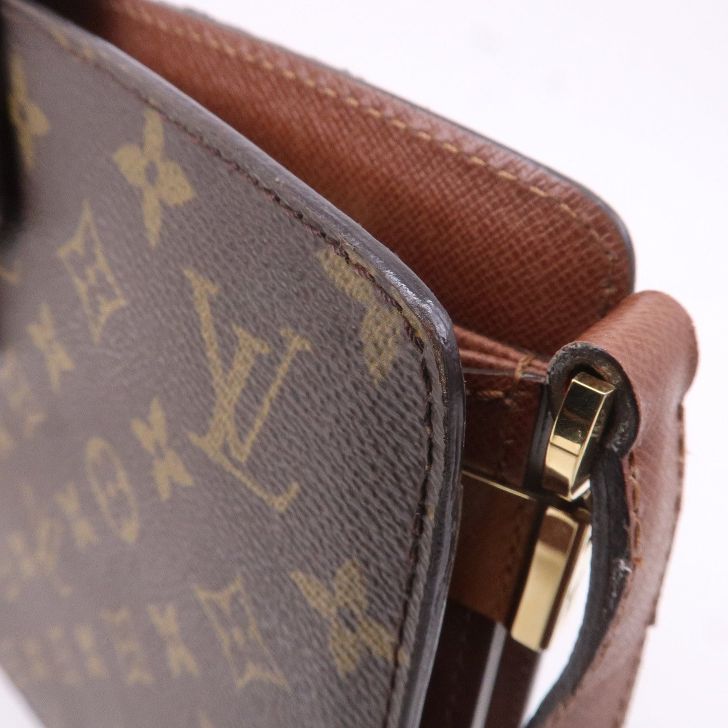 Louis Vuitton Monogram Courcelles Shoulder Bag Brown M51375