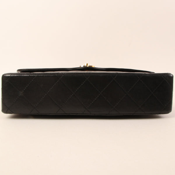 CHANEL Around 1992 Made Paris Limited Design Flap Chain Bag Black