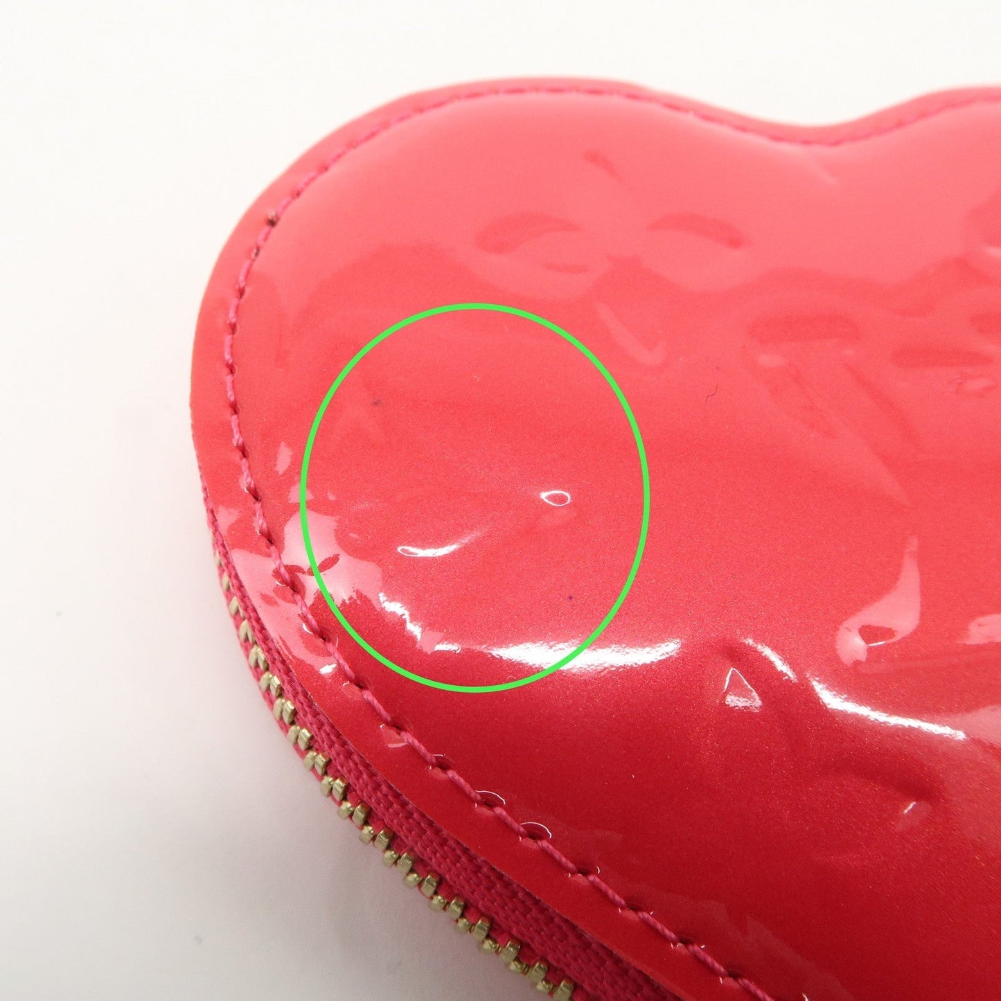 Louis Vuitton Monogram Vernis Porte Monnaie Coeur Coin Case M93657