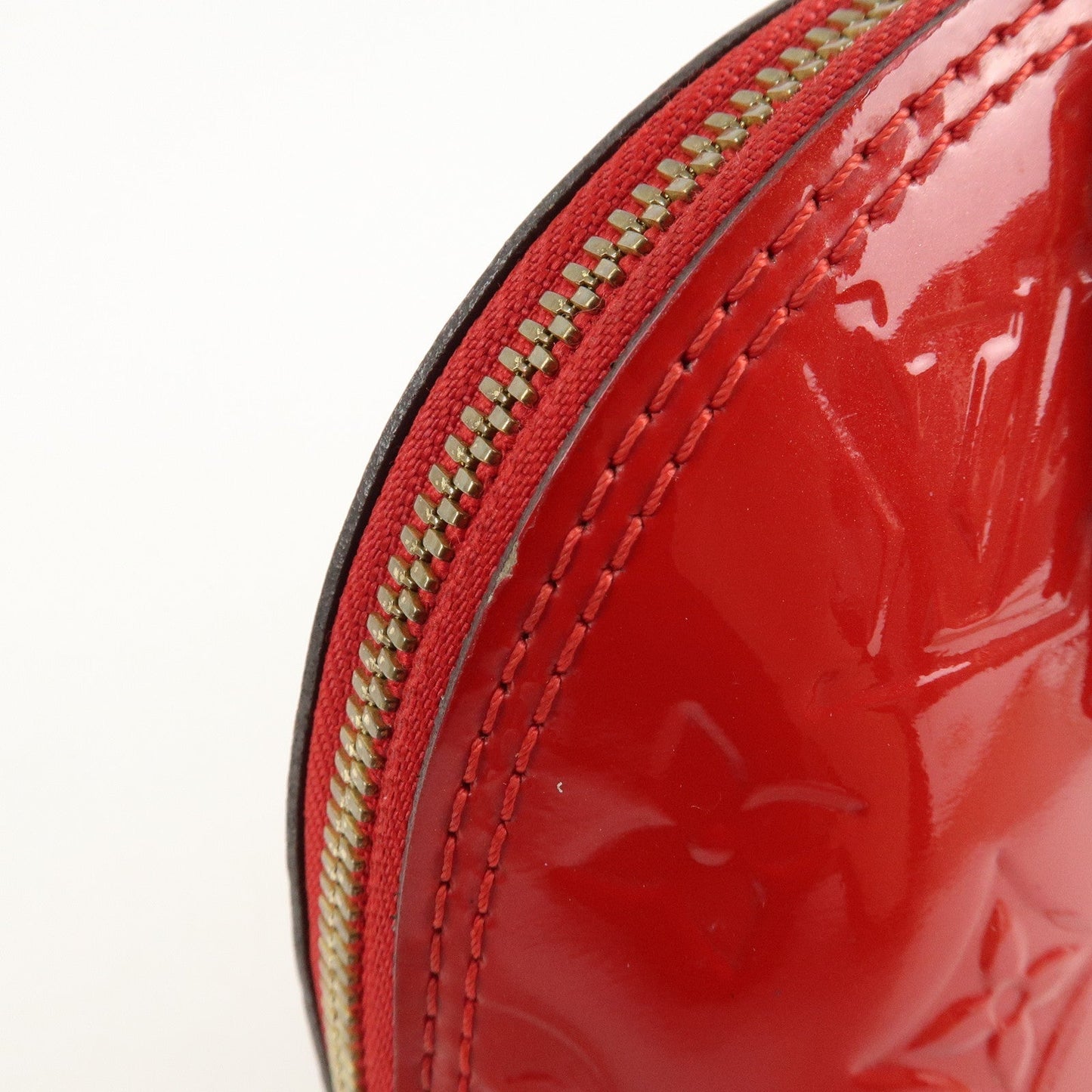 Louis Vuitton Monogram Vernis Alma BB Cerise Shoulder Bag M90174