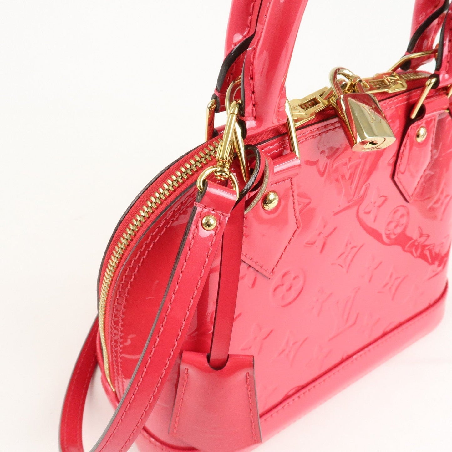 Louis Vuitton Monogram Vernis Alma BB 2Way Bag Rose Indien M91771
