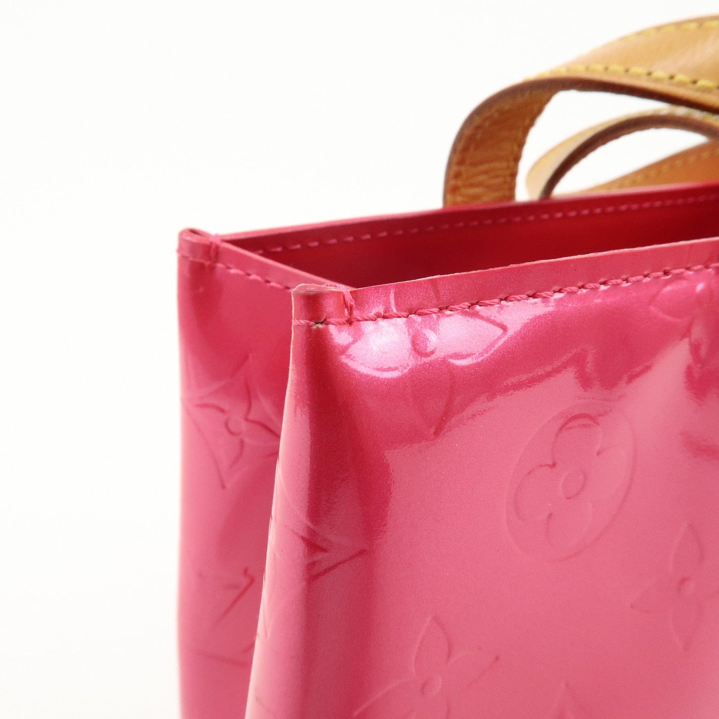 Louis Vuitton Monogram Vernis Lead PM Hand Bag Pink M91221