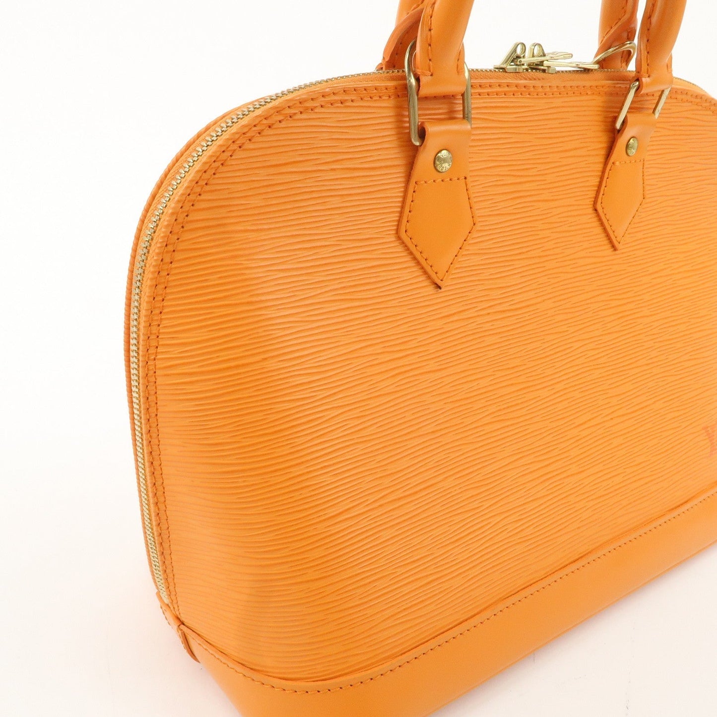 Louis Vuitton Epi Alma Hand Bag Mandarin Orange M5124H