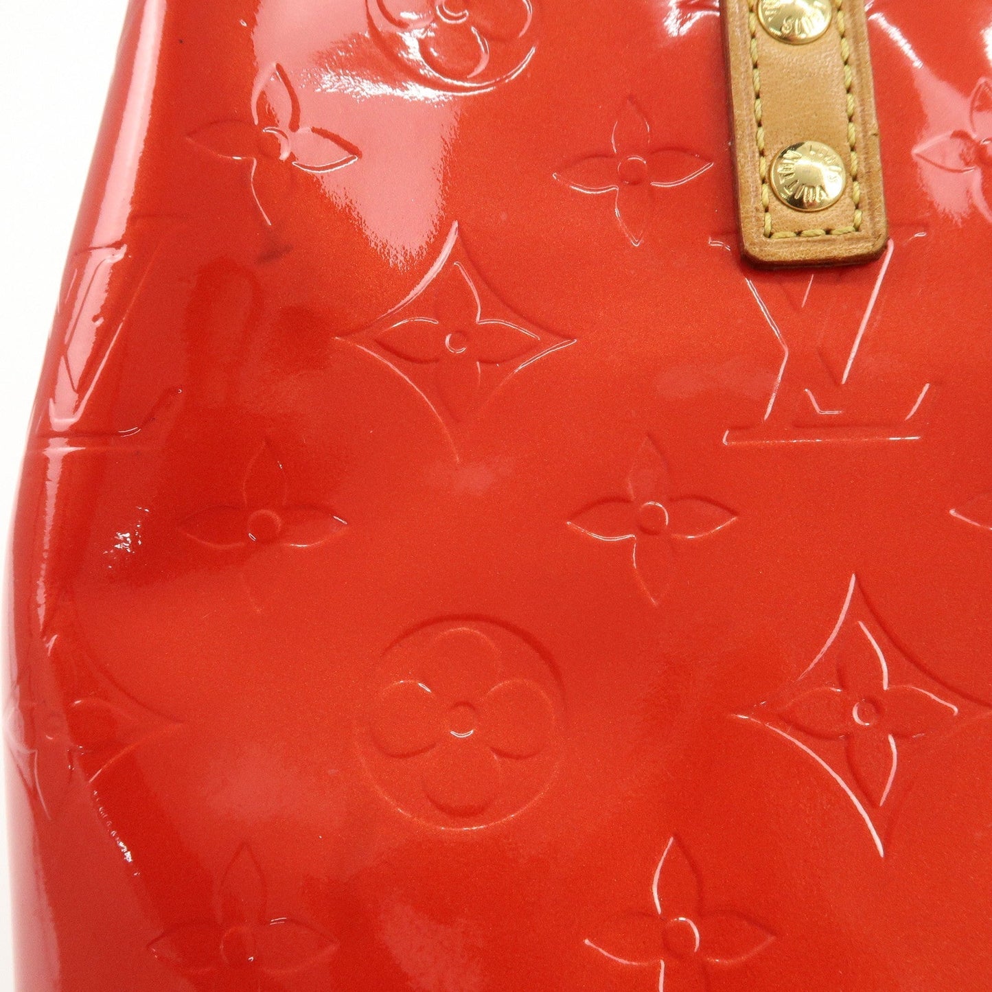 Louis Vuitton Monogram Vernis Lead PM Hand Bag M91088 Rouge