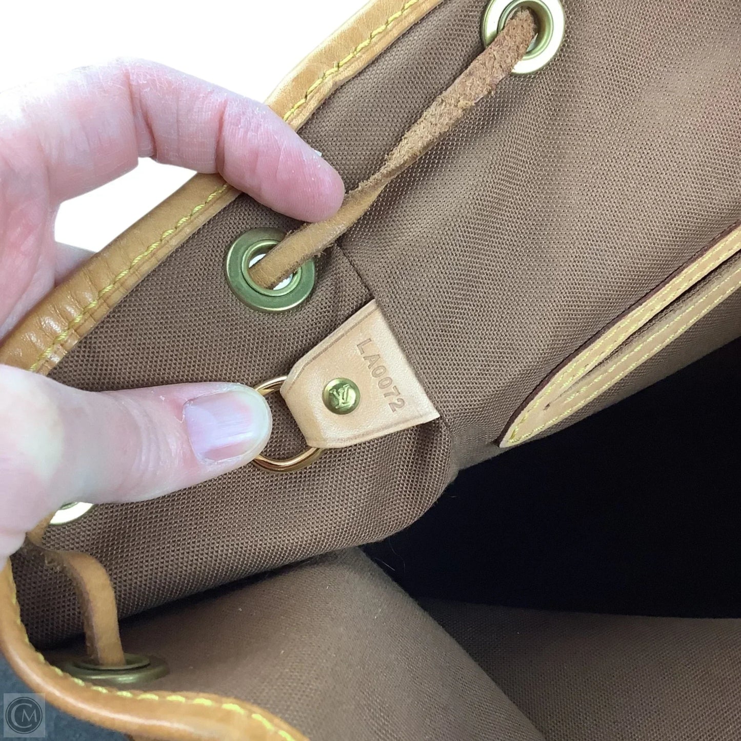 Backpack Luxury Designer By Louis Vuitton, Size: Medium