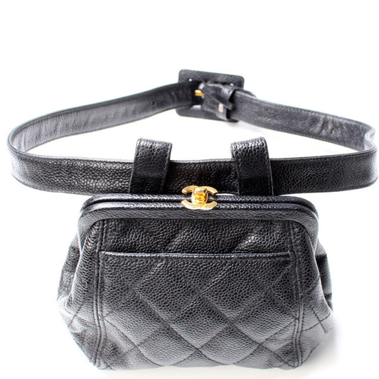 Chanel Kisslock   Bum Caviar Bag
