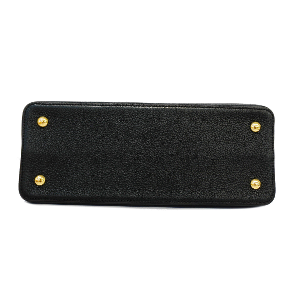 Louis Vuitton Handbag Taurillon Capucines MM Black