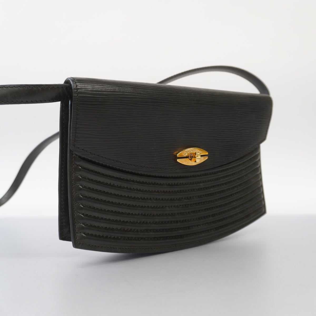 Louis Vuitton Shoulder Bag Epi Purbourg Noir