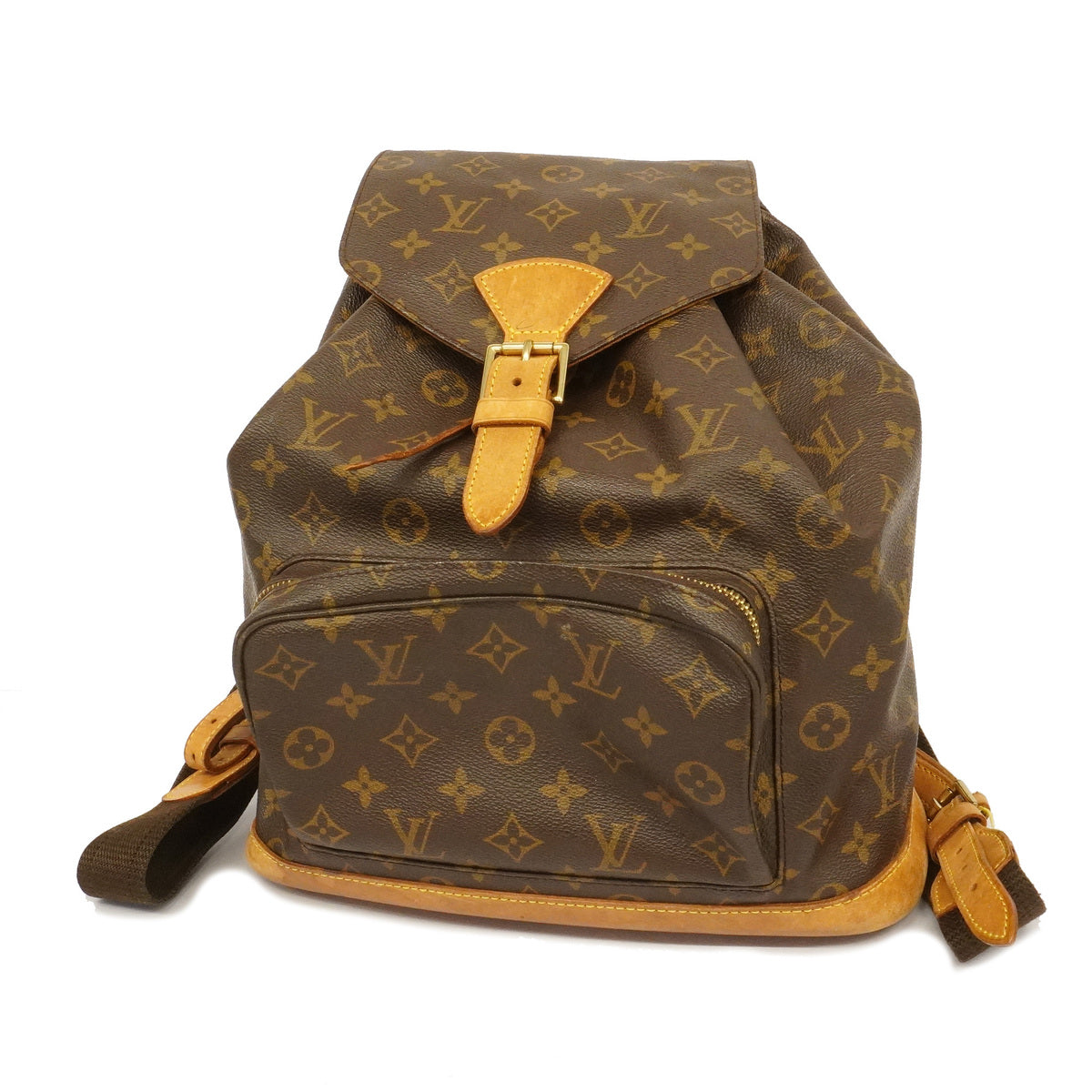 Louis Vuitton Monogram Montsouris GM Rucksack Bag Backpack Brown