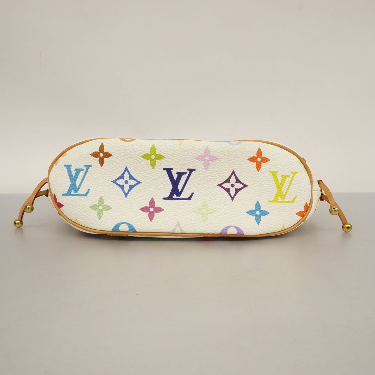 Louis Vuitton Handbag Monogram Multicolor Theda PM White