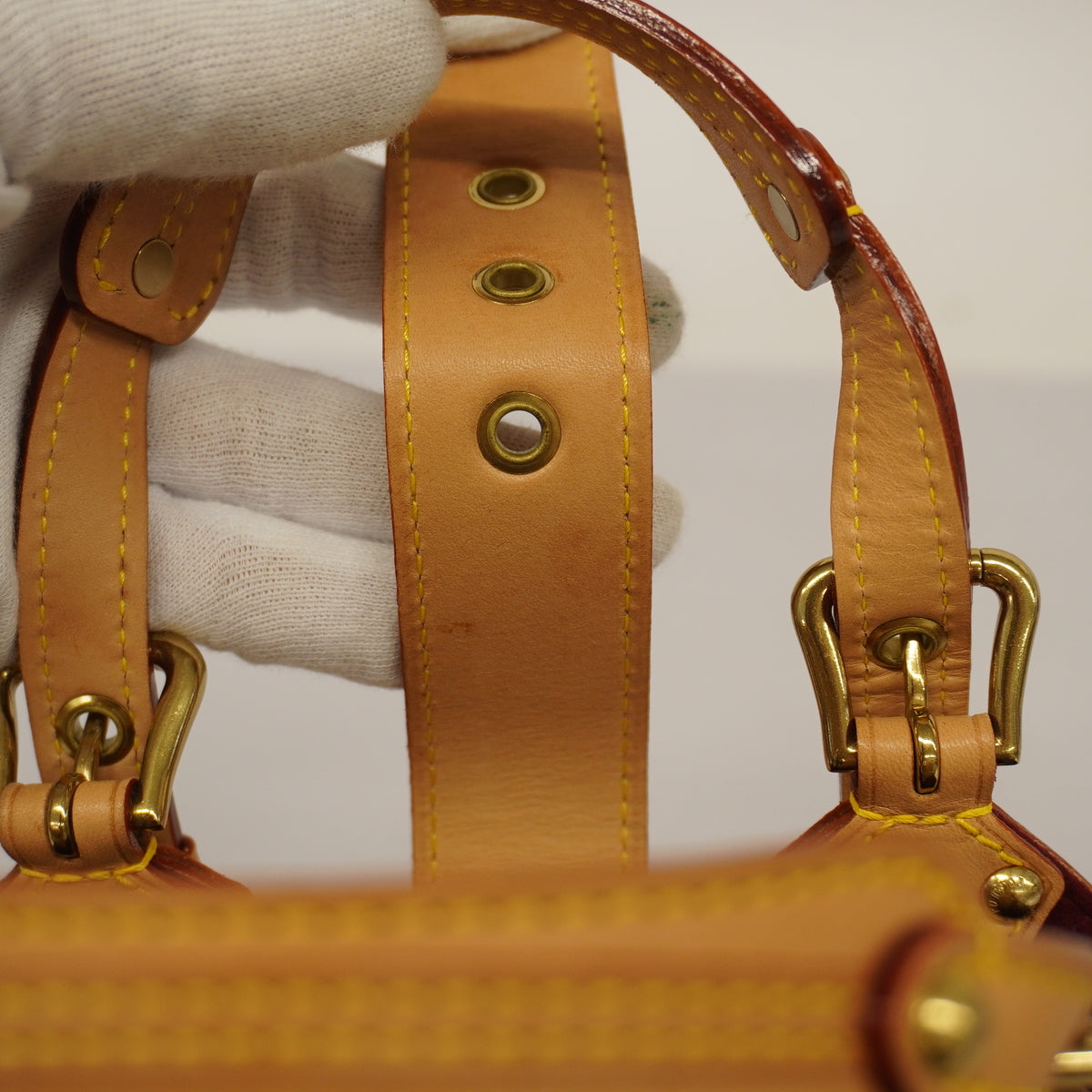 Louis Vuitton Handbag Monogram Multicolor Theda PM White