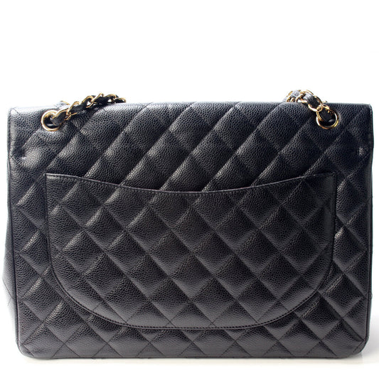Chanel Classic Flap Maxi Caviar 15M Bag