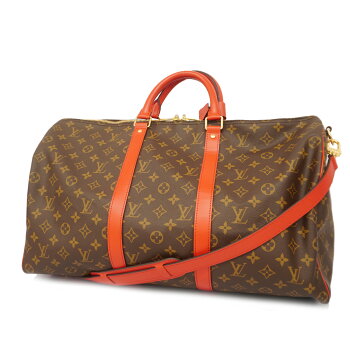 Louis Vuitton Monogram Keepall Bandouliere 50 Ladies Men's Boston Bag