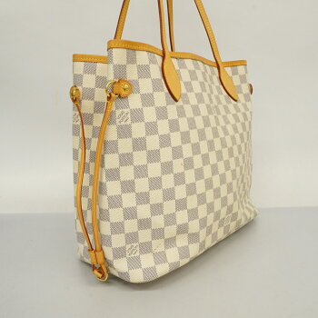 Louis Vuitton Damier Azur Neverfull MM  Tote Bag