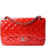 Chanel Classic Double Flap Jumbo Patent Leather 18 Mil Bag
