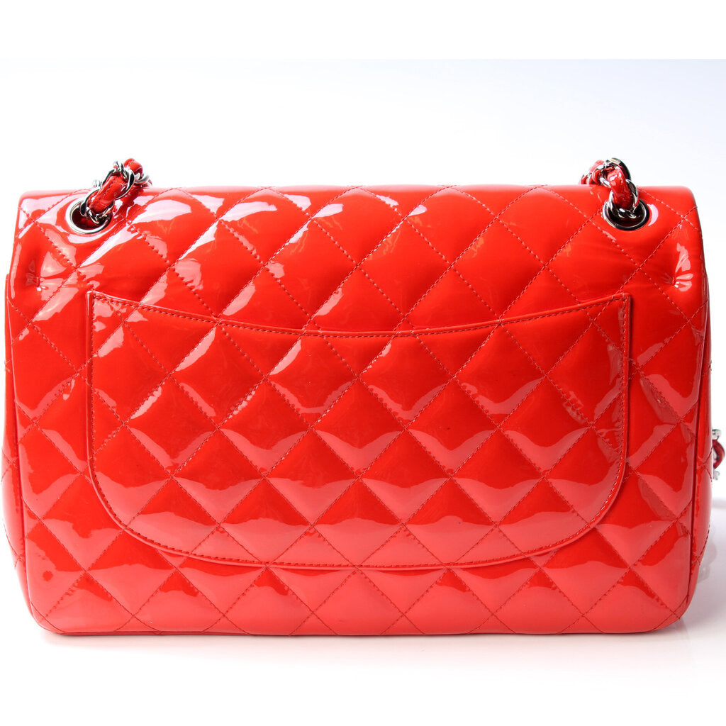 Chanel Classic Double Flap Jumbo Patent Leather 18 Mil Bag