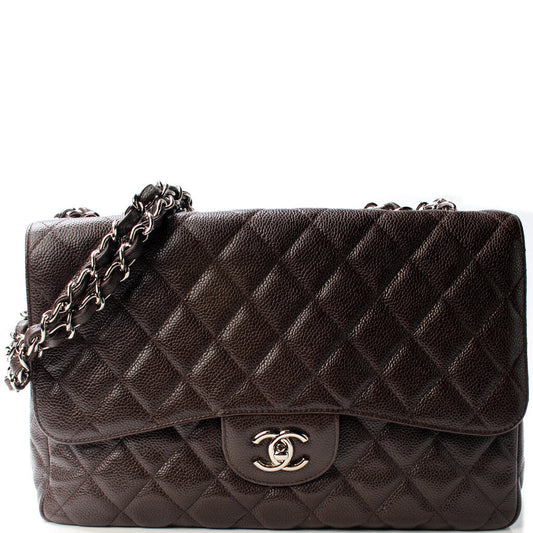 Chanel Classic Flap Jumbo Caviar 12 Mil Bag