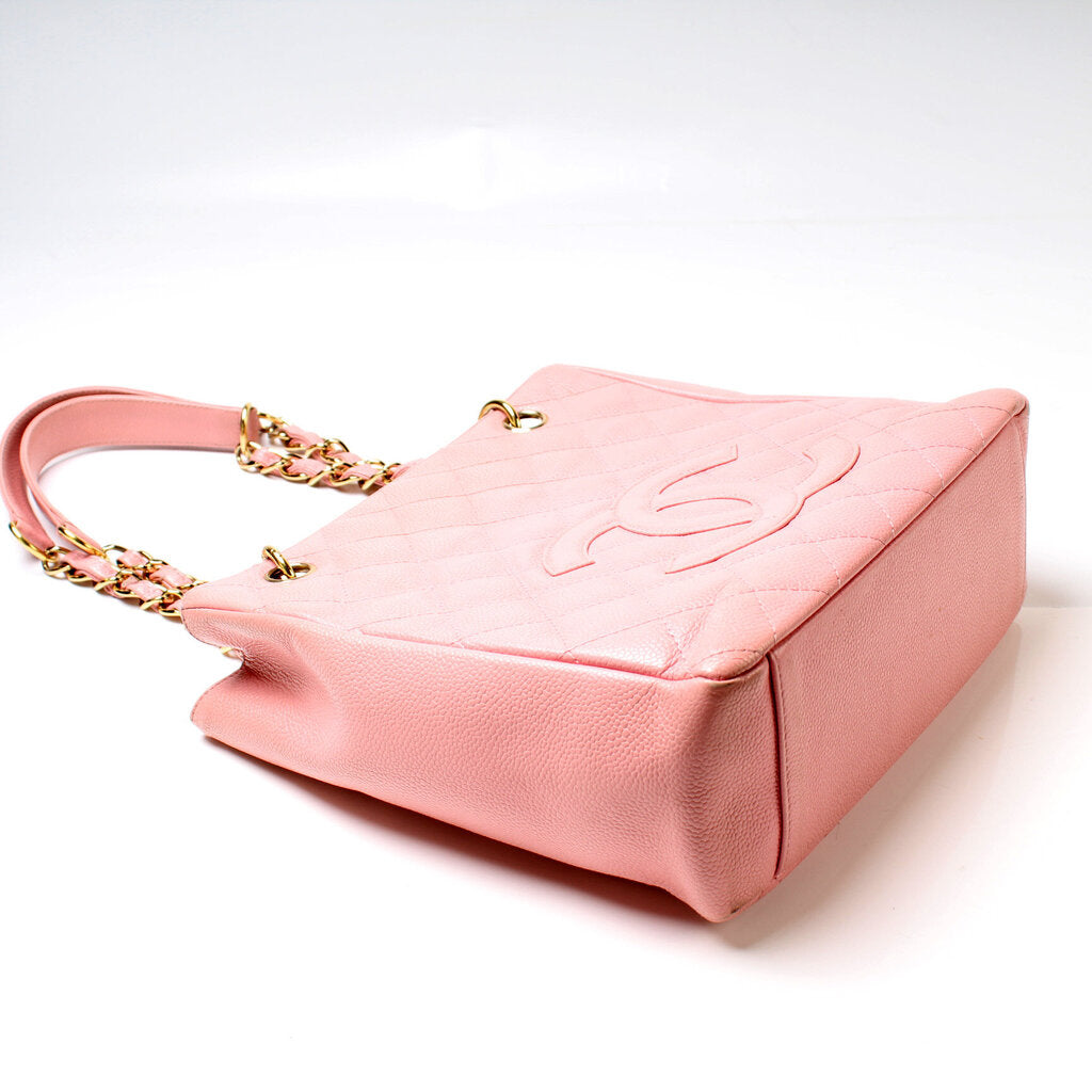 Chanel Petite Shopping Tote Caviar Bag
