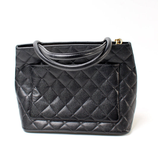 Chanel Medallion Tote Caviar Bag