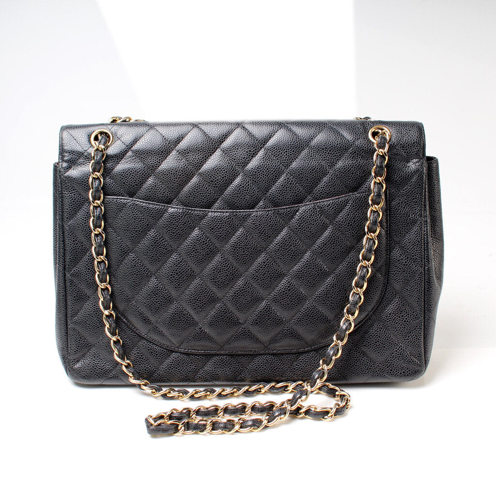 Chanel Classic Flap Maxi Caviar 14M Bag