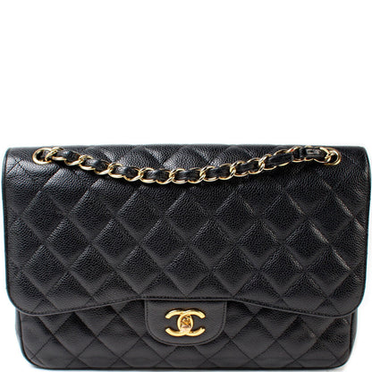 Chanel Classic Flap Jumbo Caviar 14M Bag