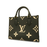 Louis Vuitton Bicolor Monogram Implant On The Go PM Handbag Black