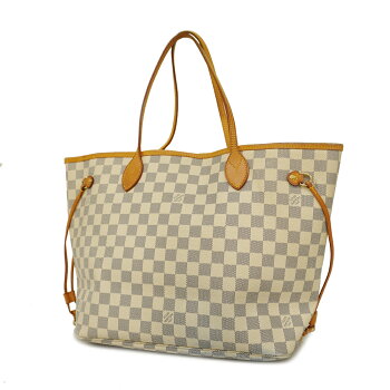 Louis Vuitton Damier Azur Neverfull MM  Tote Bag