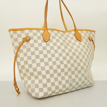 Louis Vuitton Damier Azur Neverfull MM  Tote Bag