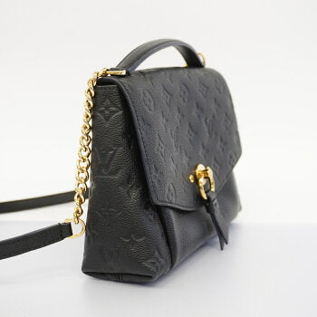 Louis Vuitton Monogram Emplant Blanche BB Shoulder Bag Black