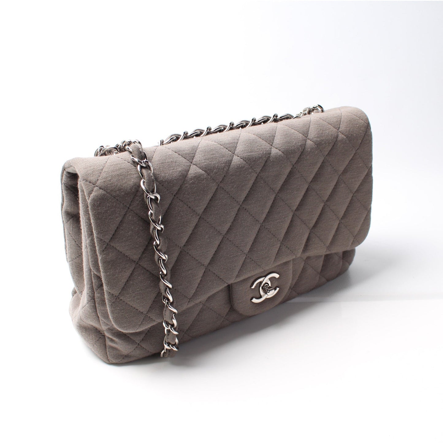 Chanel Classic Flap Jumbo Jersey 13M Bag