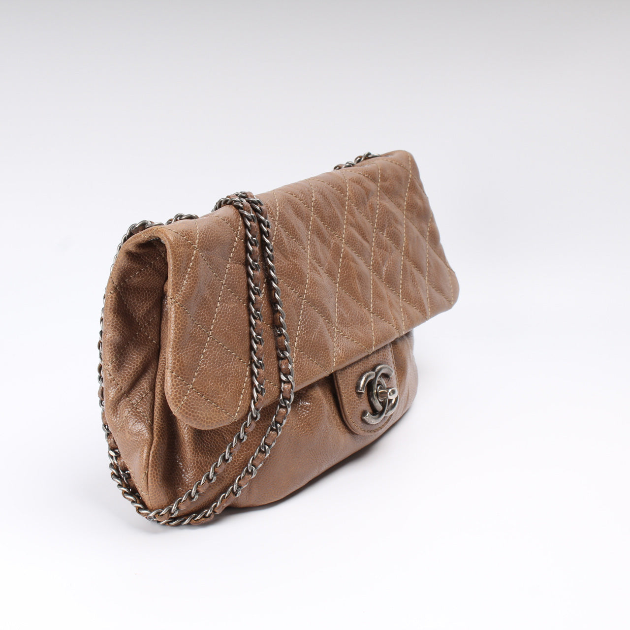 Chanel CC Flap Glazed Caviar 16M Bag