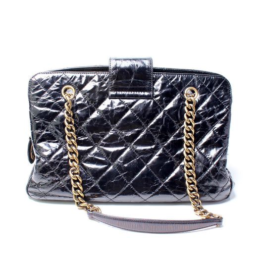 Chanel Mademoiselle Zip Shopping Glazed 15M Bag