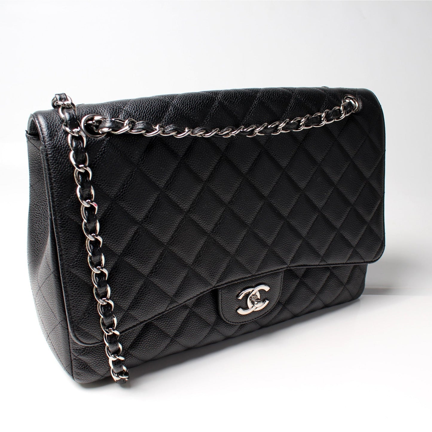 Chanel Classic Flap Maxi Caviar 10-13M Bag