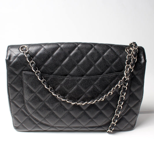 Chanel Classic Flap Maxi Caviar 10-13M Bag