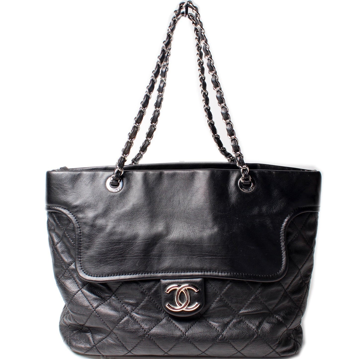 Chanel CC Flap Pocket Shopper Caviar 13M Bag