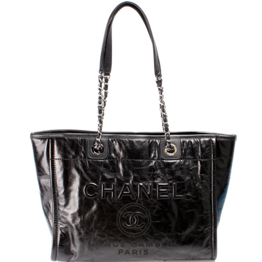 Chanel Deauville Small Glazed Calf Bag