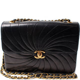 Chanel Flap Swirl Quilted Lambskin Bag