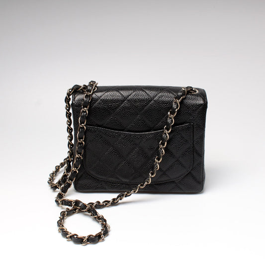 Chanel Classic Flap Mini Square Caviar Bag