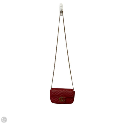 Crossbody Luxury Designer By Gucci, Size: Small
