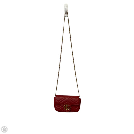Crossbody Luxury Designer By Gucci, Size: Small