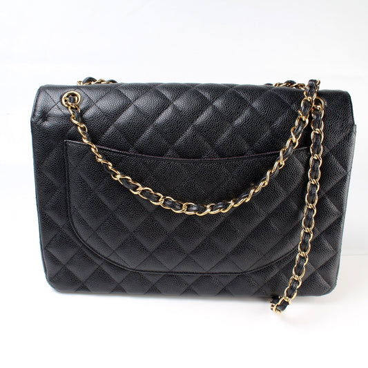 Chanel Classic Flap Maxi Caviar 27M Bag