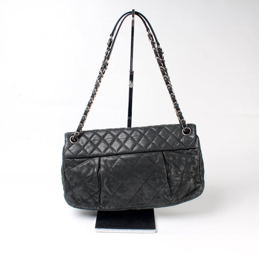 Chanel Coco Pleats Flap Iridescent Calfskin Large Bag