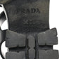 Prada Foam Rubber Triangle Logo Monolith 55mm Cage Sandals 39 Black