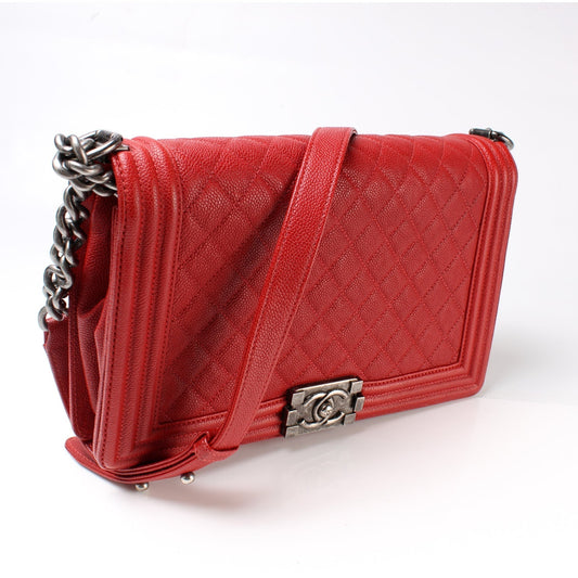 Chanel Boy Flap Medium New Caviar 21-24M